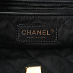 Shiny Calfskin Quilted Small Chanel 22 Black
