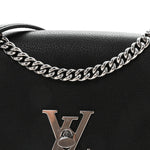Soft Calfskin My Lockme Chain Bag BB Black