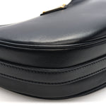 Soft Calfskin Arque Shoulder Bag Black