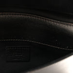 Glossy Calfskin Crystal Studded Tube Wallet On Chain Graphite
