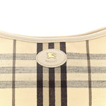 Coated Canvas Vintage Check Calfskin Mini Highlands Shoulder Bag Light Beige