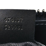 GG Supreme Monogram Web Small Flat Messenger Bag Black Grey