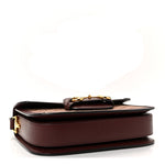 Monogram Textured Dollar Calfskin Horsebit 1955 Shoulder Bag Sahara Rubino Chardonnay