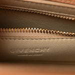 Grained Calfskin Mini Horizon Satchel Beige