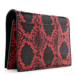 Ayers Monogram Toy Kate Strap Wallet Black Red