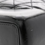 Aged Calfskin Quilted Small Gabrielle Backpack Black