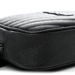 Grain De Poudre Matelasse Monochrome Monogram Mini Lou Camera Bag Black