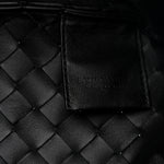 Nappa Intrecciato Small Campana Shoulder Bag Black