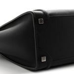 Drummed Calfskin Micro Luggage Black