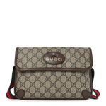 GG Supreme Monogram Neo Vintage Web Belt Bag Brown
