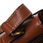 Calfskin Triomphe Canvas Teen Triomphe Bag Tan