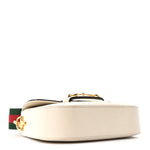 Azalea Calfskin Web Mini Horsebit 1955 Shoulder Bag Mystic White