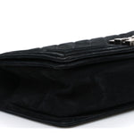 Bullskin Suede Caviar Quilted Medium Boy Flap Black