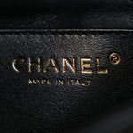 Lambskin Quilted Mini Square Flap Black