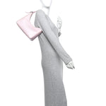 Coated Canvas Logo 4G Embossed Small Moon Cut Out Shoulder Bag Blossom Pink