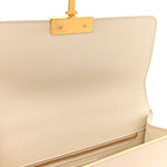 Box Calfskin 30 Montaigne Flap Bag Latte