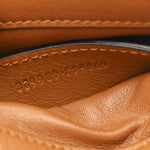 Roxy Calfskin Web Mini Blondie Shoulder Bag Cognac