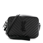 Calfskin Matelasse Monogram Monochrome Lou Camera Bag Black