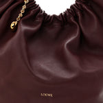 Buttery Nappa Lambskin Medium Squeeze Bag Dark Burgundy
