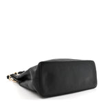 Pebbled Calfskin Large Soho Hobo Black