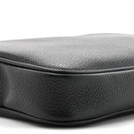 Pebbled Calfskin Shoulder Bag  Black