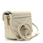Calfskin Y Quilted Monogram Toy Loulou Crossbody Bag Crema Soft
