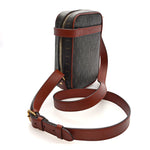 Canvas Smooth Calfskin Le Monogramme Crossbody Pouch Chestnut