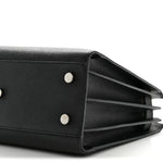 Grained Calfskin Baby Sac De Jour Black