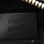 GG Supreme Monogram Appia Calfskin Web Small Camera Messenger Bag Black Grey