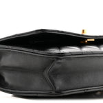 Lambskin Quilted CC Pearl Crush Wallet on Chain WOC Black
