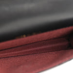 Calfskin Quilted Perfect Fit Coin Purse With Chain Black