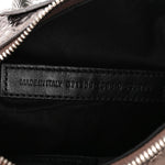 Metallic Agneau Arena Le Cagole Shoulder Bag XS Dark Bronze