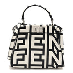 X MARC JACOBS Nappa Mini Peekaboo I SEE U Satchel Black White