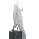Calfskin Matelasse Monochrome Large GG Marmont Tote Bag Black