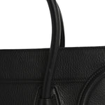 Grained Calfskin Medium Phantom Luggage Black
