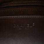 Suede Calfskin Lambskin Quilted Maxi Hobo Dark Brown