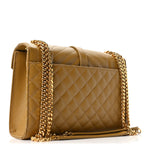 Grain De Poudre Textured Mixed Matelasse Triquilt Medium Monogram Satchel Old Oil