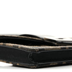 Recycled Fabric Jacquard Vitello Grace FF 1974 Baguette Belt Pouch Tobacco Moro Black