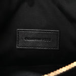Grained Lambskin Quilted Mini Becky Double Zip Bag Blue Charron