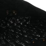Calfskin Intreccio Rumple Desiree Shoulder Bag Black