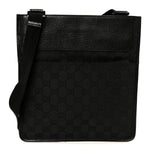 GG Monogram Messenger Crossbody Bag Black
