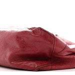 Agneau Giant 12 Silver Hardware Day Hobo Cassis