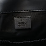 GG Supreme Monogram Web Messenger Diaper Bag Black Grey