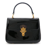 Patent Calfskin Monogram Cherrywood PM Black
