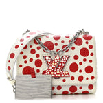 LV X YK Epi Infinity Dots Twist Shoulder Bag PM White Red