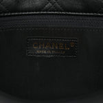 Lambskin Quilted Pearl Studded Flap Black