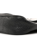 Pebbled Calfskin Small Soho Flap Crossbody Black