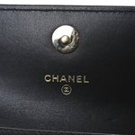 Caviar Quilted Mini Ribbon Wallet On Chain WOC Black