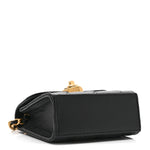 Lambskin Plexiglass Quilted Coco Love Clutch With Chain Black