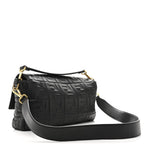 Nappa FF 1974 Embossed Large Baguette Black